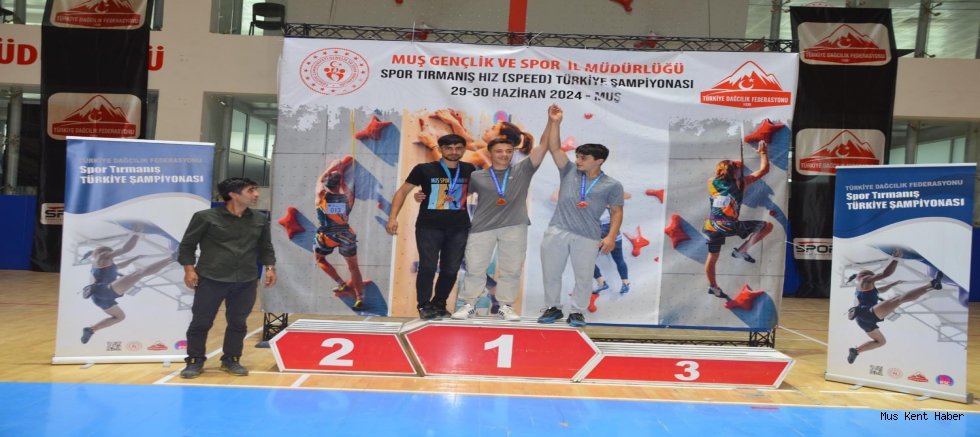 Muş'ta Gerçekleşen Türkiye Spor Tırmanış Şampiyonası'nda Büyük Başarı