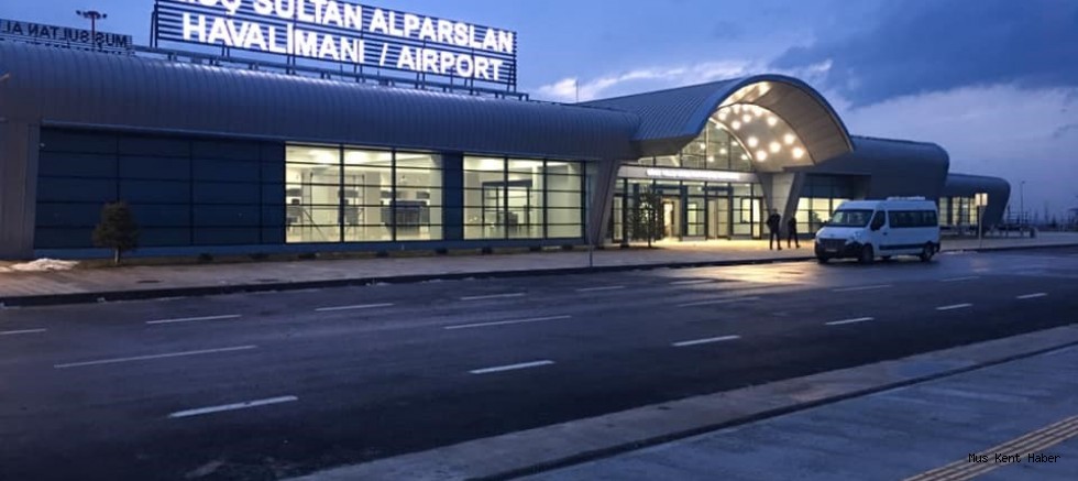 Muş Sultan Alparslan Havalimanını Nisan ayında 46 bin 83 yolcu kullandı