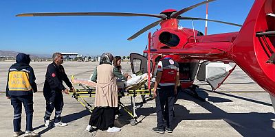 Damla İçin Ambulans Helikopter Seferber Oldu