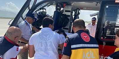 Elektrik Akımına Kapılan Genç Adam Ambulans Helikopterle Ankara Gönderildi