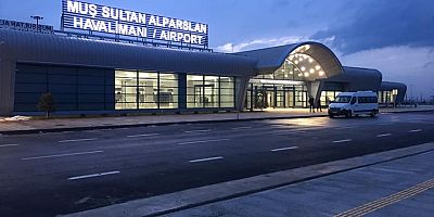 Muş Sultan Alparslan Havalimanını Nisan ayında 46 bin 83 yolcu kullandı