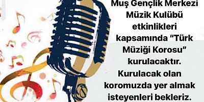 Türk Müziği Korosu Kuruluyor