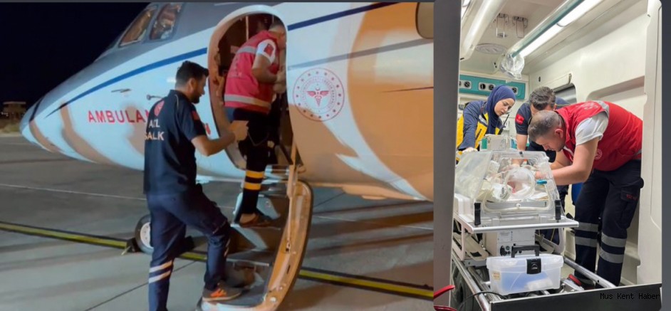 Aort Damarında Daralma Tespit Edilen Selin Bebek Ambulans Uçakla İstanbul’a Sevk Edildi