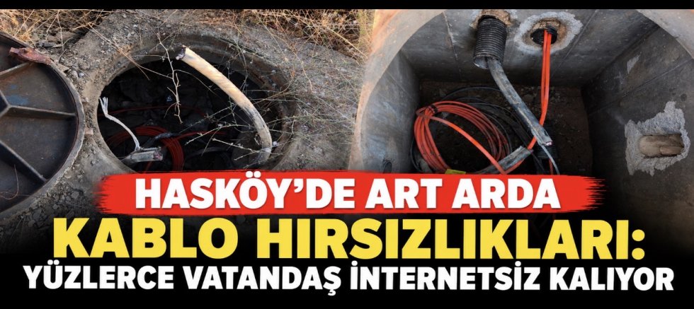 Art Arda Kablo Hırsızlıkları: Yüzlerce Vatandaş İnternetsiz Kalıyor
