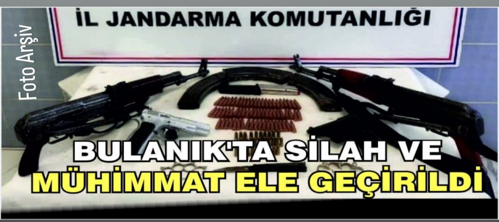 Bulanık’ta Kalaşnikof ve Tabanca Ele Geçirildi