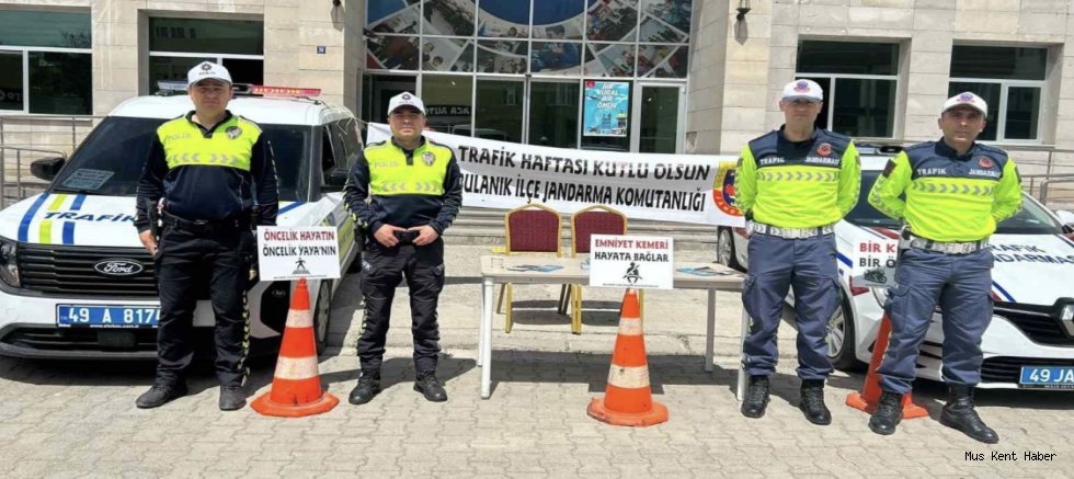 Bulanık’ta Trafik Haftası Etkinlikleriyle Farkındalık Oluşturuldu