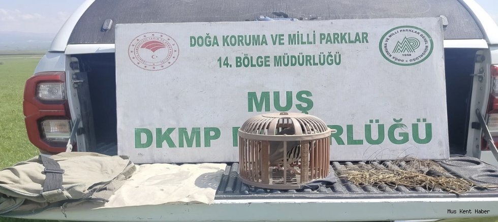 Canlı mühre ile keklik avlayan şahsa 53 bin TL ceza