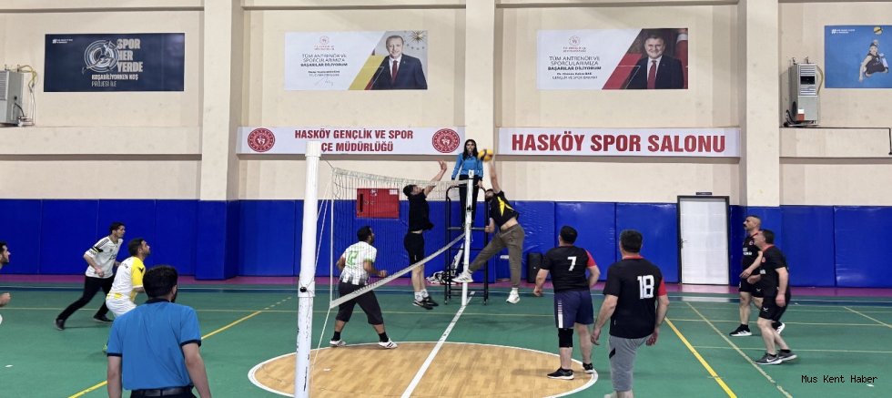 HASKÖY’DE VOLEYBOL HEYECANI BAŞLADI