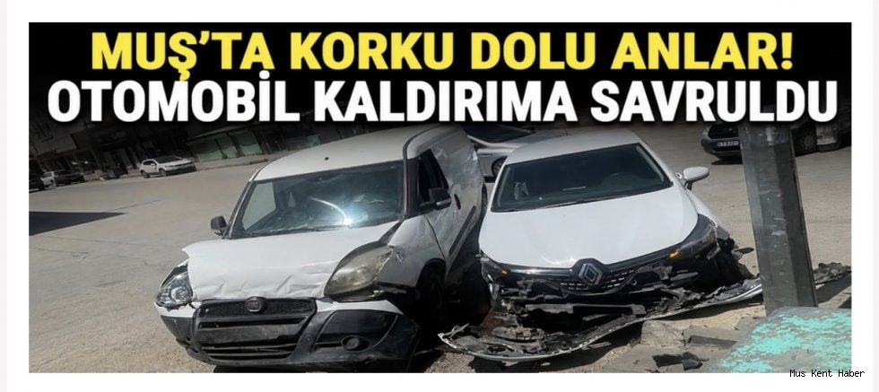 Maddi hasarlı trafik kazası meydana geldi 
