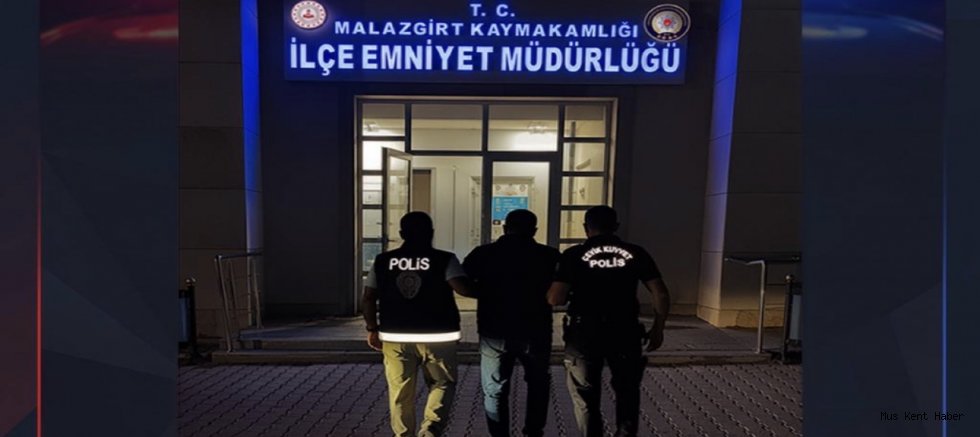 Malazgirt’te Aranan Hükümlü Araç Kontrolünde Yakalandı