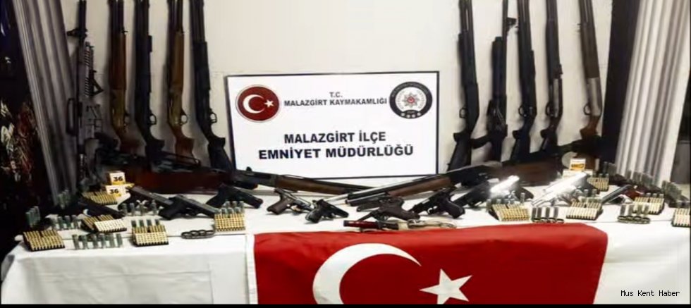 Malazgirt’te Silah ve Mühimmat Operasyonu