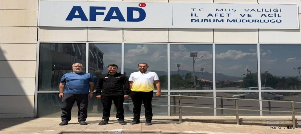 Muş AFAD İl Müdürü Veysi Kaya’ya Hayırlı Olsun Ziyareti