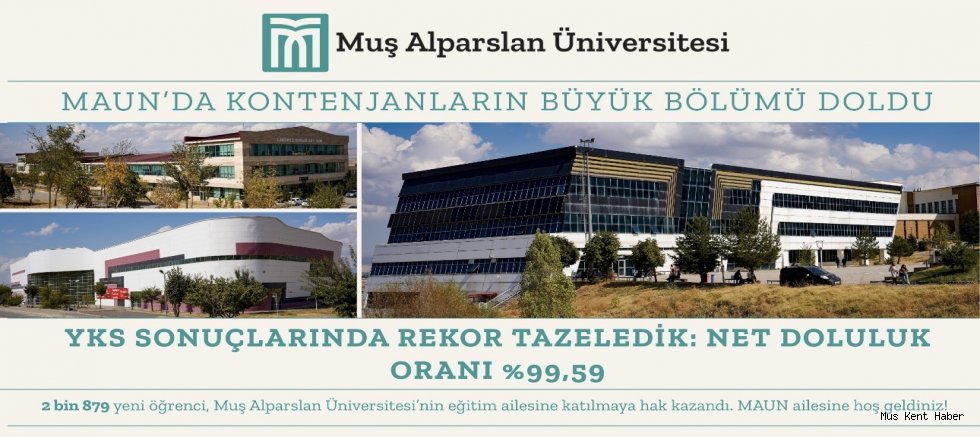 Muş Alparslan Üniversitesi YKS’de Rekor Tazeledi: Doluluk Oranı Yüzde 99,59