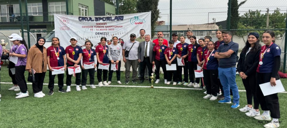 Muş Spor Lisesi Krikette Türkiye’nin Zirvesinde Yer Aldı