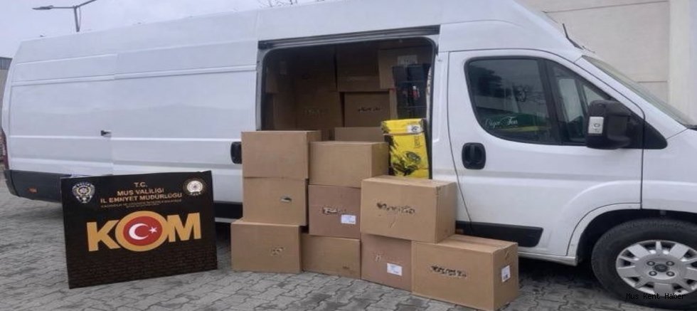 Muş’ta 1 Milyonun Üzerinde Makaron Ele Geçirildi