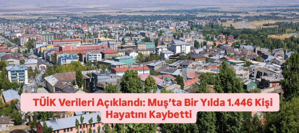 Muş’ta 2025 Yılında Bin 446 Kişi Hayatını Kaybetti