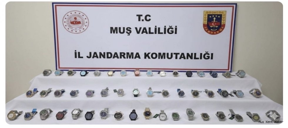 Muş’ta 3 milyon TL değerinde gümrük kaçağı saat ele geçirildi