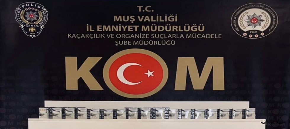 Muş’ta 499 Paket Kaçak Sigara Ele Geçirildi 
