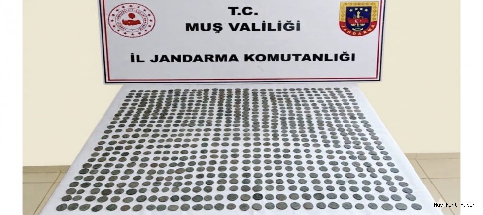 Muş’ta 749 adet tarihi sikke ele geçirildi