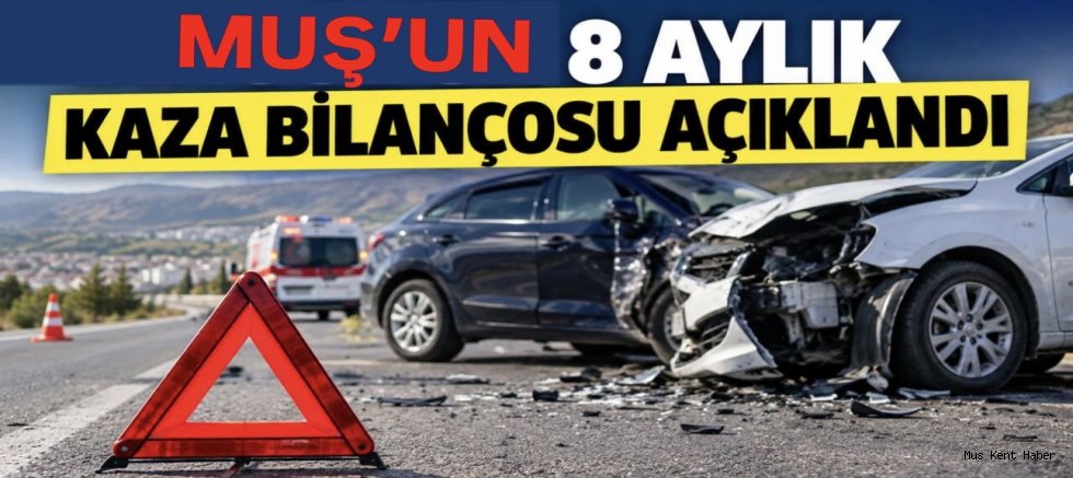 Muş’ta 8 Ayda 351 Trafik Kazası: 3 Kişi Hayatını Kaybetti