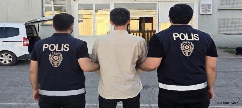 Muş’ta 8 Yıl 3 Ay Hapis Cezası Bulunan Hükümlü Yakalandı