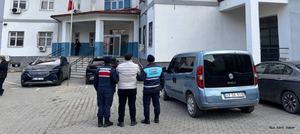 Muş’ta aranan hükümlü jandarmanın tarafından yakalandı