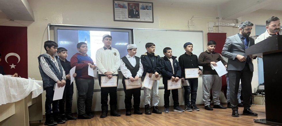 Muş’ta “Genç Bilaller” Ezan Okuma Yarışması İl Finali Gerçekleşti