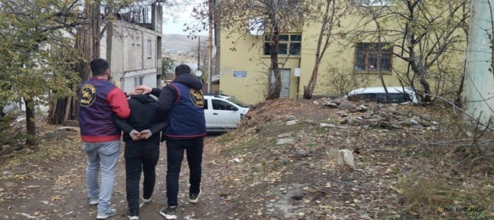 Muş’ta hapis cezası bulunan şahıs yakalandı