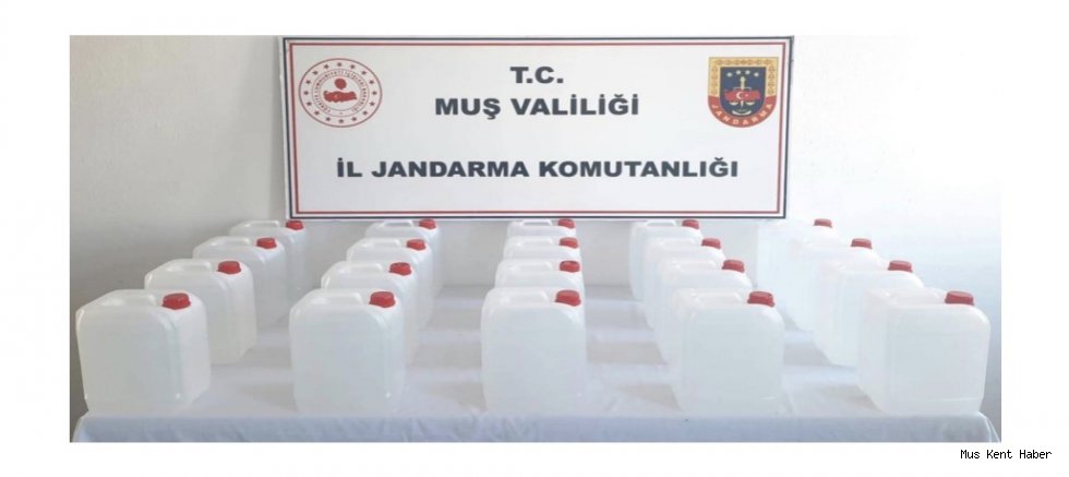 Muş’ta Kaçak Etil Alkol Operasyonu: 100 Litre Ele Geçirildi