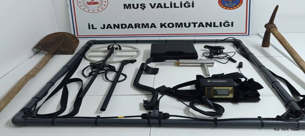 Muş’ta Kaçak Kazı Yapan 4 Şüpheli Yakalandı