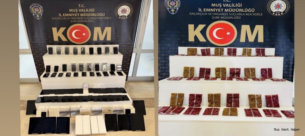 Muş’ta kaçakçılık operasyonu