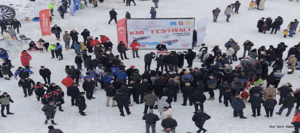 Muş’ta Kar Festivali Yoğun Katılımla Gerçekleşti