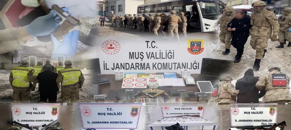 Muş’ta Ocak Ayında 7 Planlı Operasyon: 11 Tutuklama