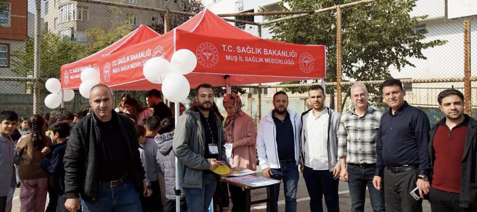 MUŞ’TA ÖĞRENCİLERE SAĞLIKLI YAŞAM BİLİNCİ AŞILANIYOR