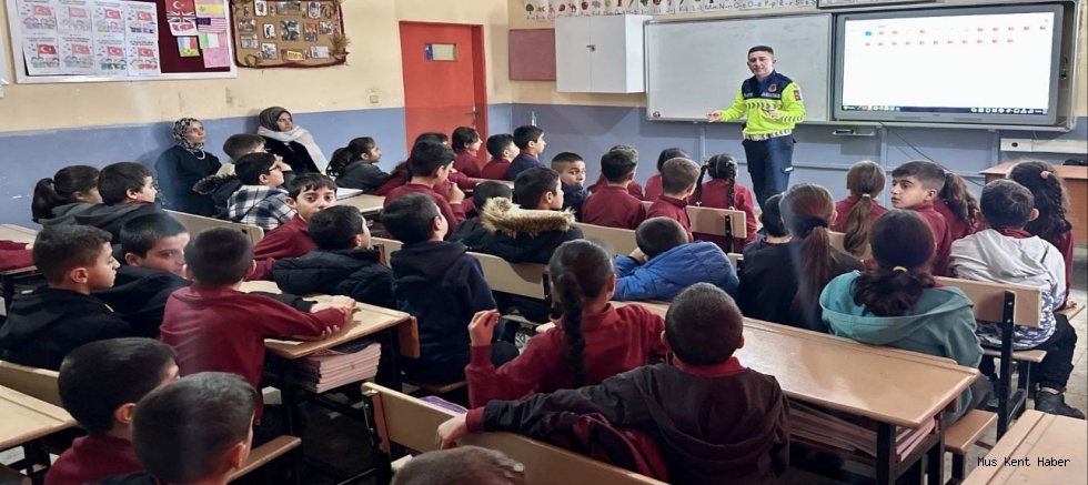 Muş’ta Öğrencilere Trafik Bilinci Aşılandı