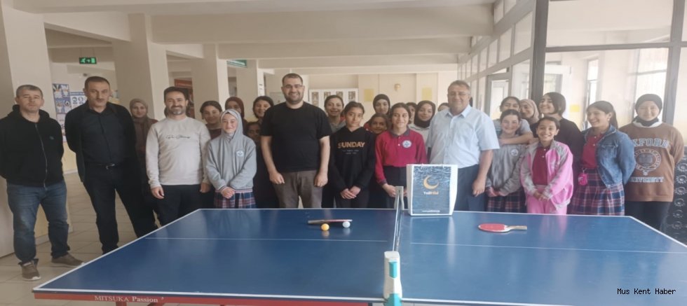 Muş’ta Öğrencilere Yönelik Masa Tenisi Turnuvası Düzenlendi