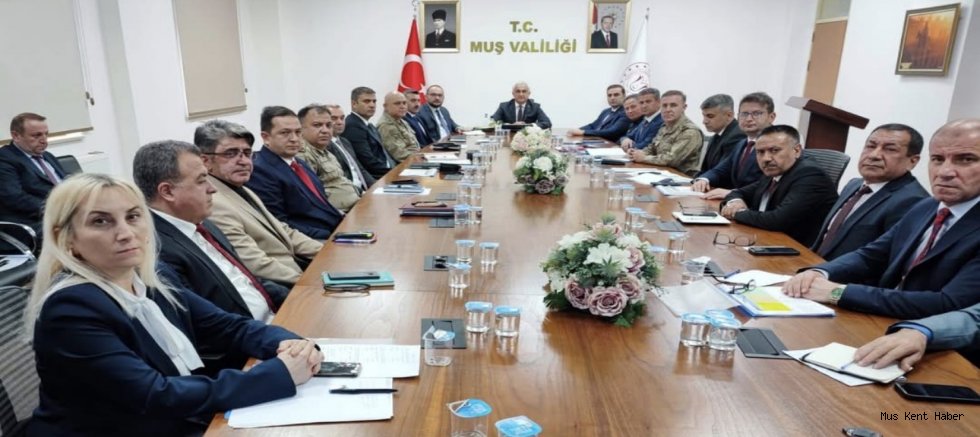 Muş’ta Okul Güvenliği Toplantısı Gerçekleştirildi