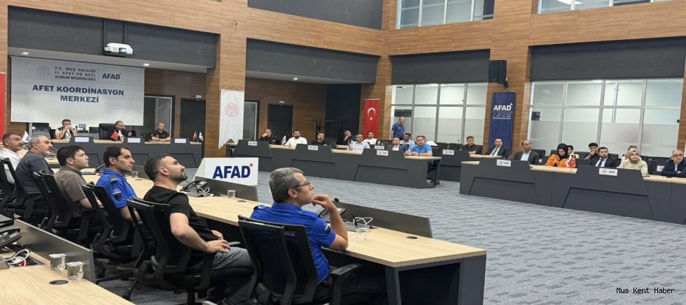 Muş’ta Orman Yangınlarına Karşı Kurumlar Arası Koordinasyon Eğitimi Düzenlendi