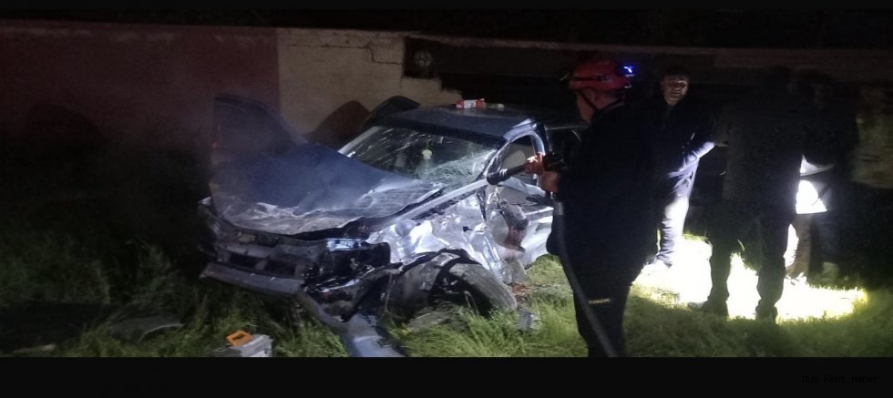 Muş’ta otomobil takla attı: 1 ağır yaralı