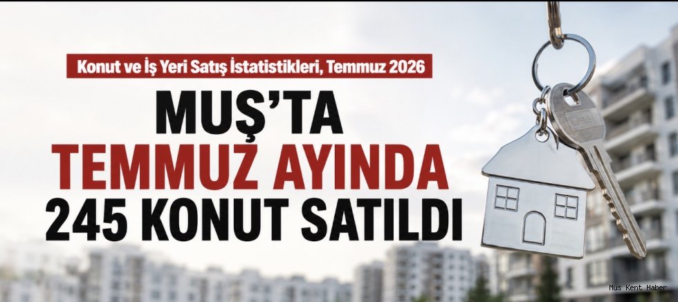 Muş’ta Temmuz Ayında 245 Konut Satıldı