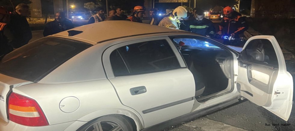Muş’ta tır ile otomobil çarpıştı: 2 yaralı