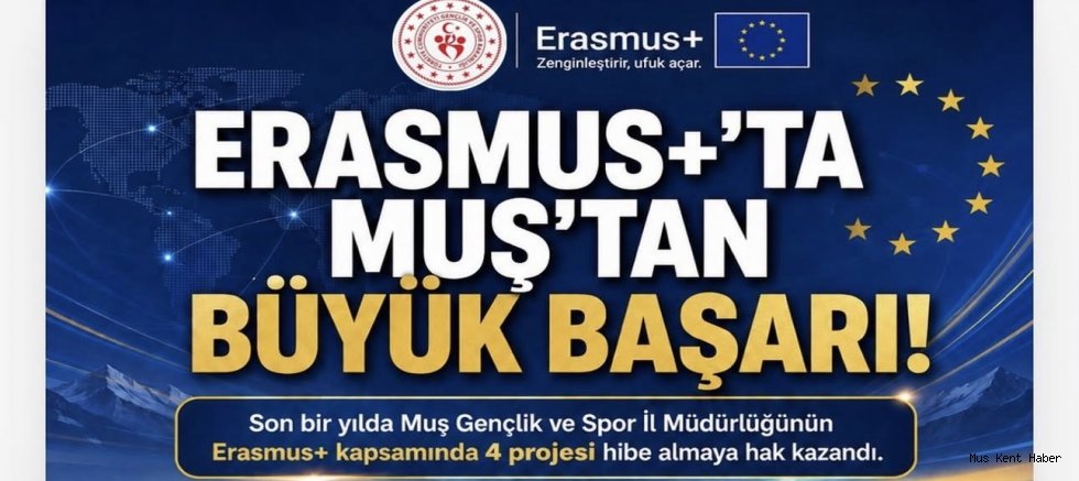 Muş’tan Erasmus+’ta Çifte Başarı
