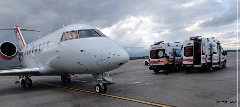 Muş’tan Minik Ertuğrul İçin Uçak Ambulans Havalandı