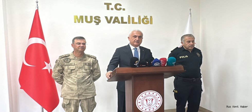 Muş Valisi Avni Çakır, 2025’in İlk Dört Aylık Asayiş Raporunu Açıkladı