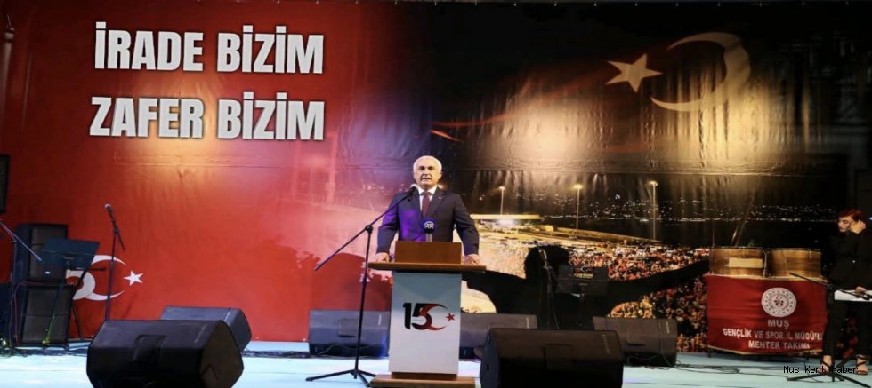 Muş Valisi Avni Çakır’dan 15 Temmuz’un 10. Yılı Mesajı