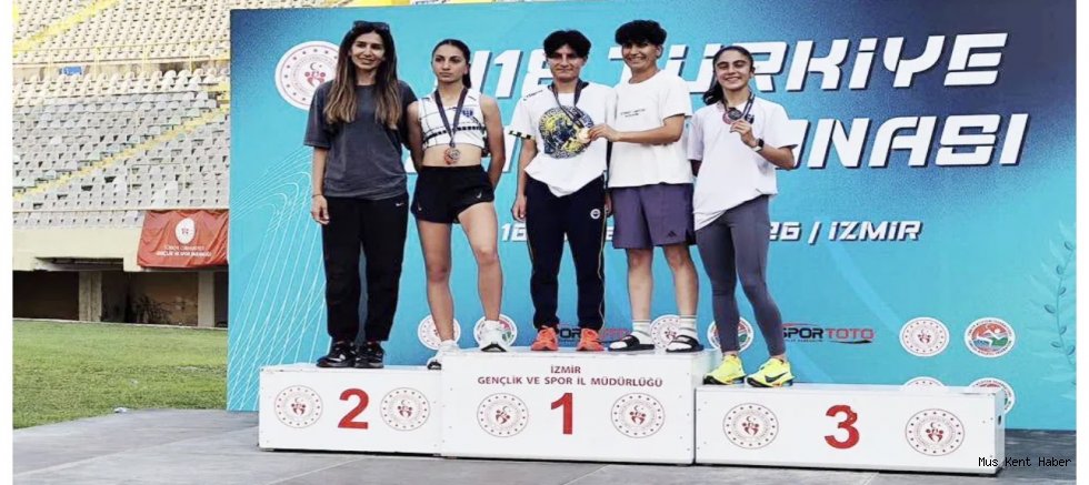 Muşlu Atlet Elif Çelik Türkiye Şampiyonu Oldu, Balkan Şampiyonası’na Katılma Hakkı Kazandı
