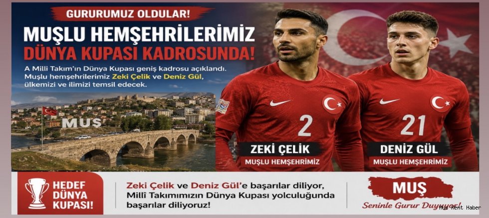 Muşlu Hemşehrilerimiz Dünya Kupası Kadrosunda