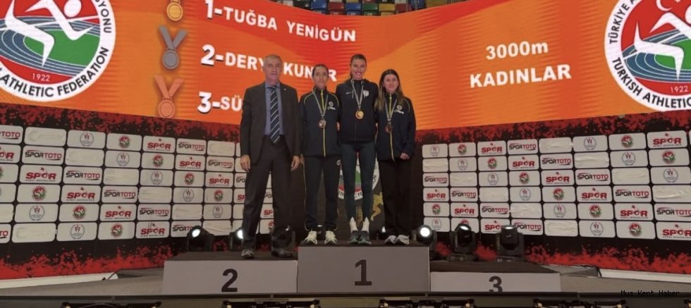Muşlu Milli Atlet Derya Kunur’dan Türkiye Şampiyonası’nda Çifte Madalya