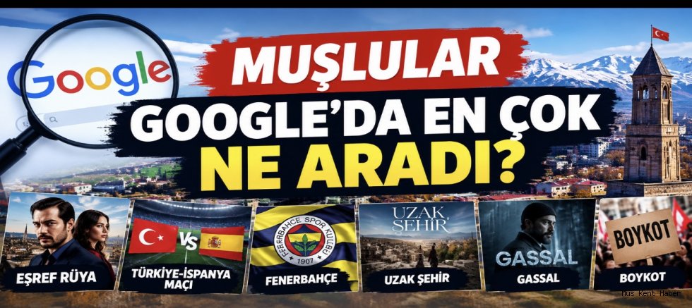 MUŞLULAR GOOGLE’DA EN ÇOK NE ARADI? İŞTE ÖNE ÇIKAN KONULAR!