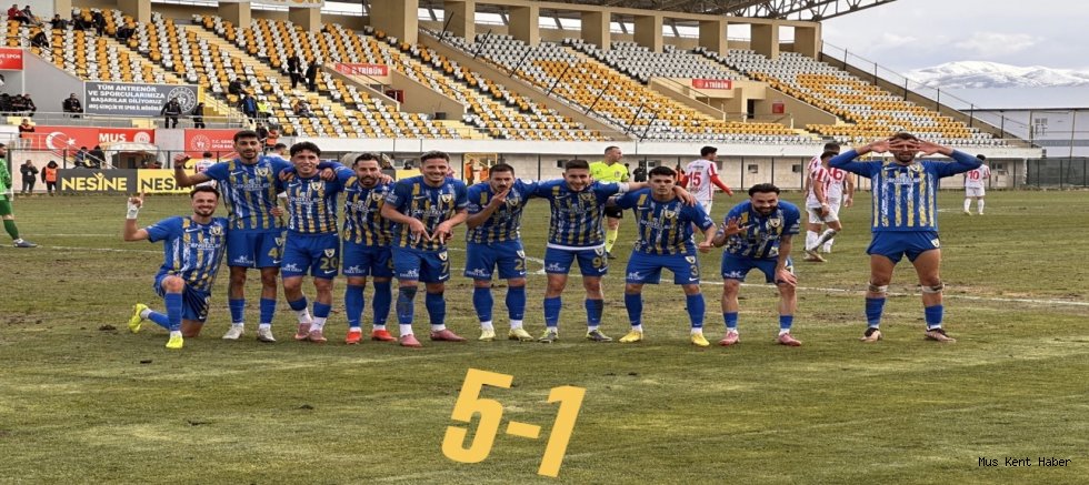 Muşspor’dan Play-Off Yolunda Farklı Galibiyet: 5-1